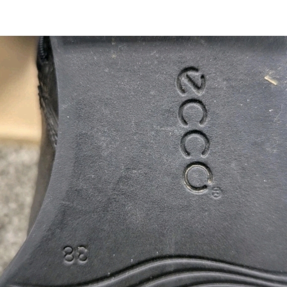 Ecco Hobart Distressed Knee High Women's Size 7.5/8 Buckle Side Heeled Boots - Picture 6 of 6